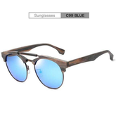 Men Women QianJing Retro Wood SunglassesMen Women QianJing Retro Wood Sunglasses